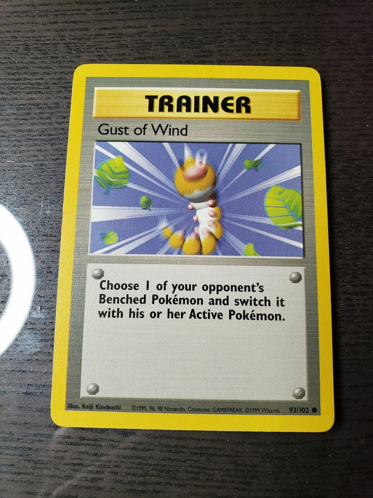 93/102 Gust of Wind - Base Set - Common Pokemon TCG Card