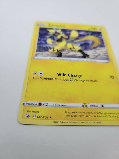 Pokémon TCG Zeraora Fusion Strike 102/264 Regular Rare Card NM 2021