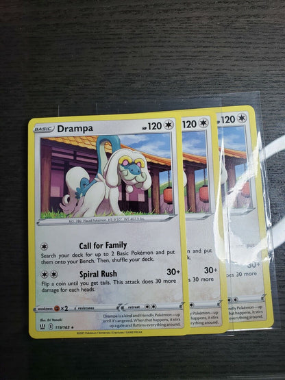 Drampa  119/163 Sword & Shield: Battle Styles ((Rare))  Mint Pokemon