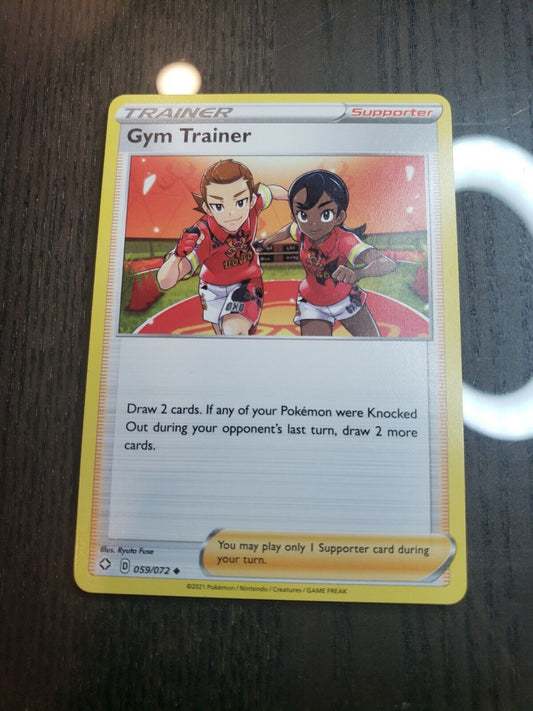 Pokémon TCG Shining Fates Trainer Supporter Gym Trainer 59/72 Regular Uncommon 