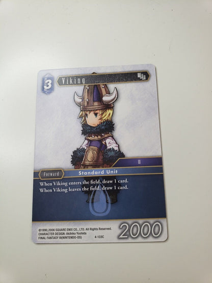 Final Fantasy TCG Opus IV Viking 4-133C Common Card NM water Forward 2017 