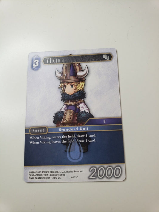 Final Fantasy TCG Opus IV Viking 4-133C Common Card NM water Forward 2017 