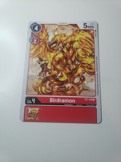 Birdramon - ST1-05 C - Common Digimon CCG Card Starter Deck Gaia Red 2021