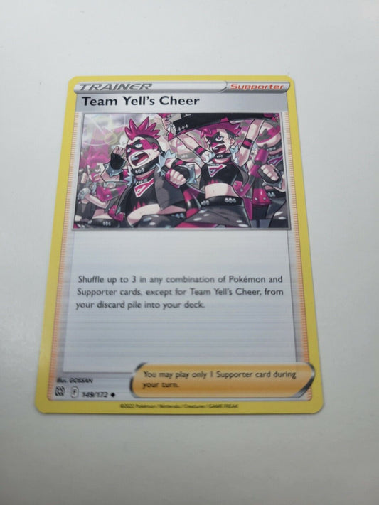 Pokémon TCG Brilliant Stars Trainer Team Yell's Cheer 149/172 Regular Uncommon 