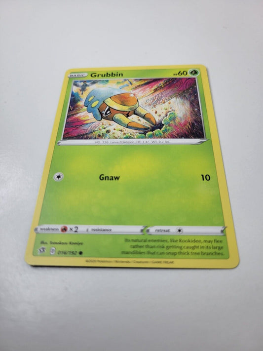 Pokémon TCG Grubbin Rebel Clash 016/192 Regular Common Card NM 2020