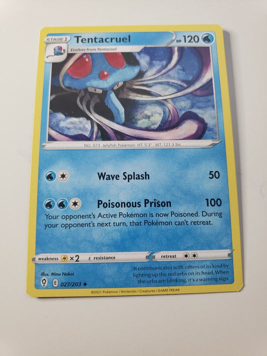 Tentacruel 027/203 Sword & Shield: Evolving Skies Uncommon card Pokemon TCG 2021