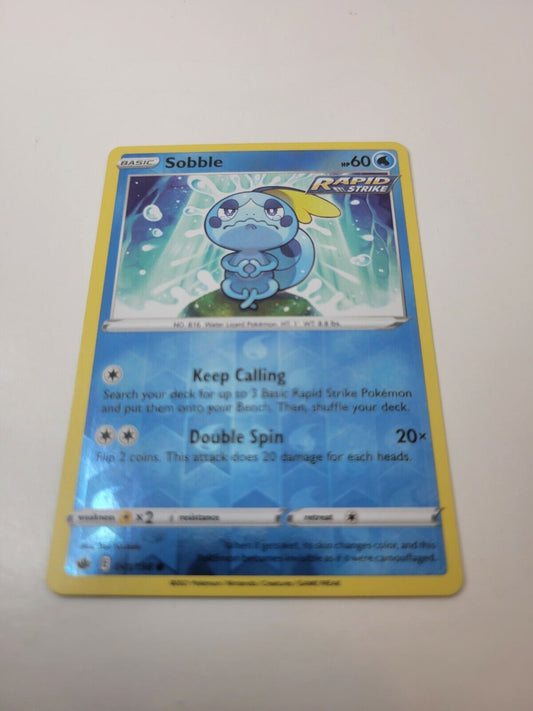 Pokémon TCG Sobble Chilling Reign 041/198 Reverse Holo Common Card NM 2021