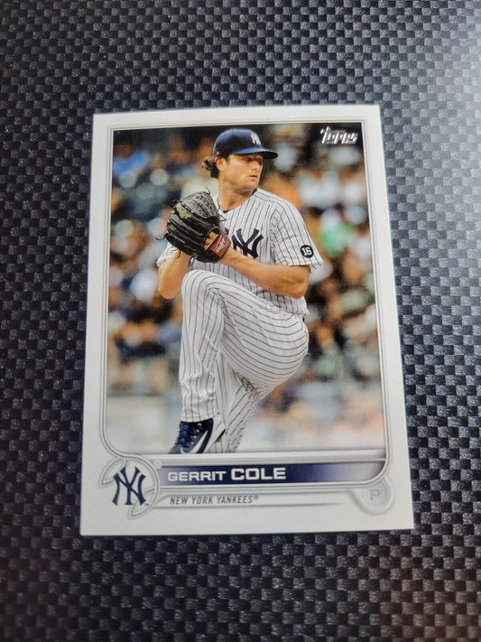 2022 Topps Series 1 Baseball #35 Gerrit Cole New York Yankees Base Card NM