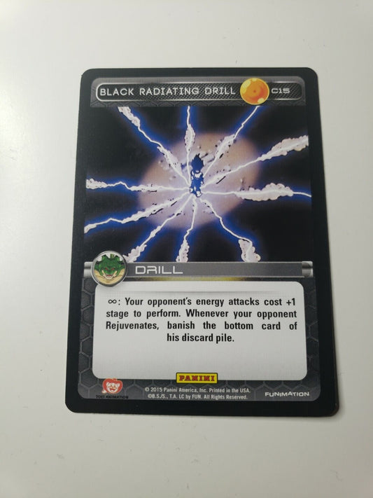 DBZ Dragon Ball Z TCG Card Panini Heroes & Villains C15 Black Radiating Drill