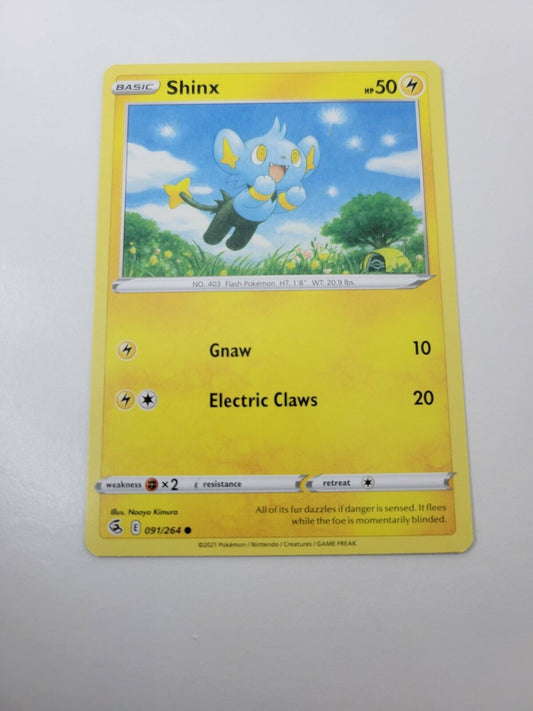 Pokémon TCG Shinx Fusion Strike 091/264 Regular Common Card NM 2021