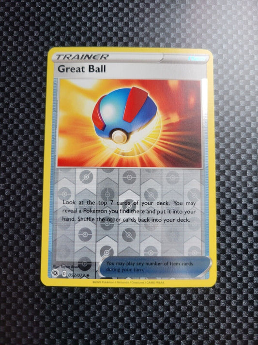 Pokémon TCG Great Ball Champion's Path 052/073 Reverse Holo Uncommon Card NM 