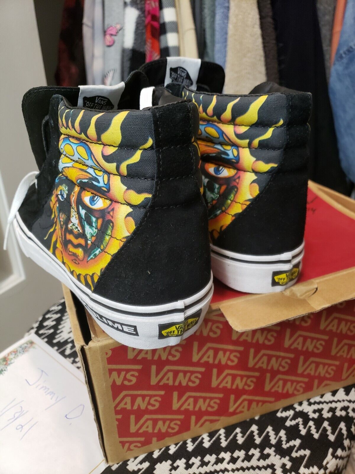 Vans X Sublime Sk8-hi Sz 9.5 Signed Opie Ortiz DS [Damaged BOX]