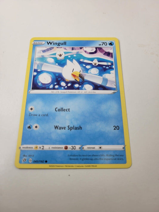 Pokémon TCG Wingull Rebel Clash 041/192 Regular Common Card NM 2020