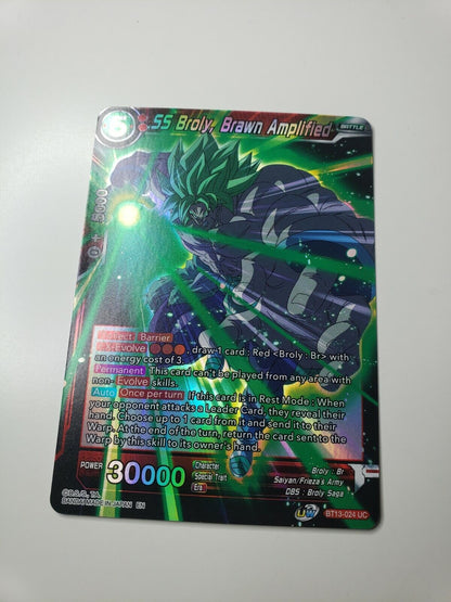 SS Broly, Brawn Amplified BT13-024 UC Holo NEW Supreme Rivalry