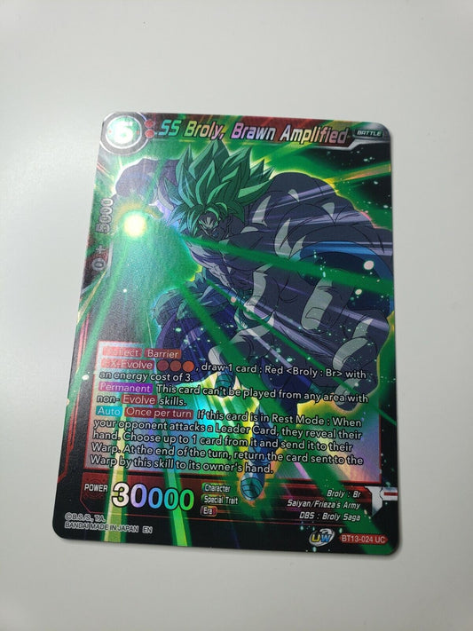 SS Broly, Brawn Amplified BT13-024 UC Holo NEW Supreme Rivalry