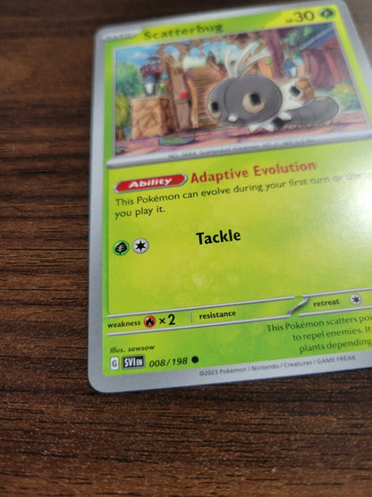Pokémon TCG Scarlet & Violet Scatterbug 008/198 Regular Common Card NM 2023