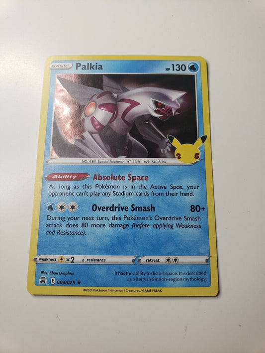 Pokémon TCG Celebrations Palkia 4/25 Holo Rare card NM 2021