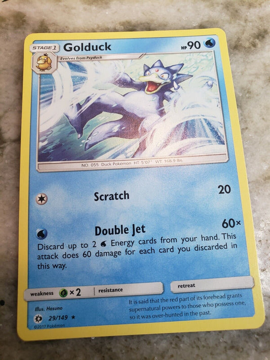 Golduck | MINT | Sun & Moon 29/149 | Rare | Pokemon