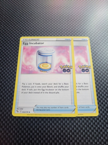 Pokémon TCG Egg Incubator Pokemon GO 066/078 Regular Uncommon Trainer Card NM 