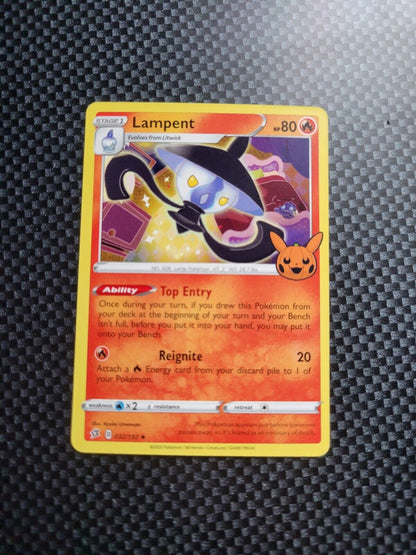 Pokémon TCG Lampent Promo (Trick or Trade Halloween) 032/192 Regular Uncommon NM