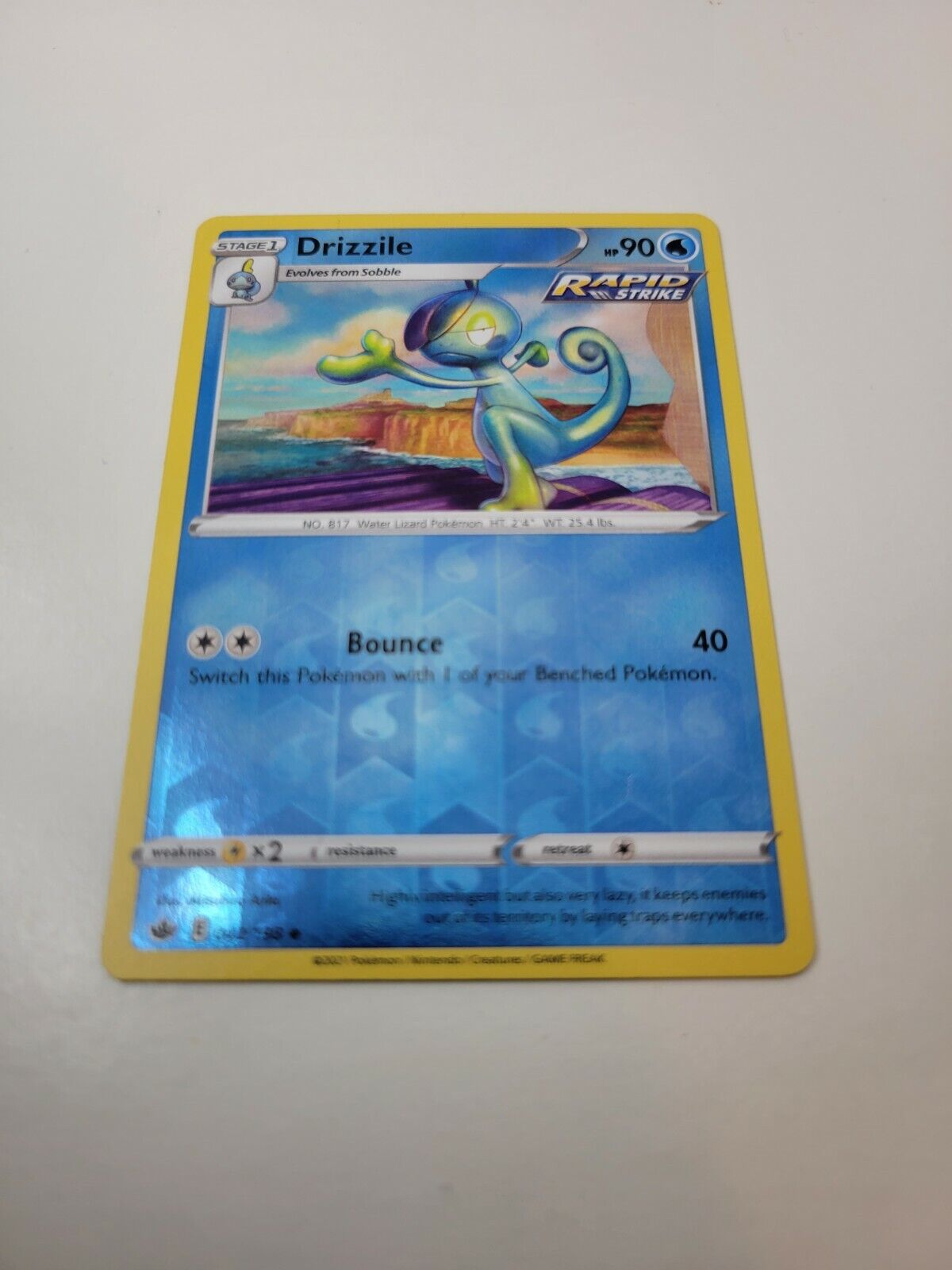Pokémon TCG Drizzile Chilling Reign 042/198 Reverse Holo Uncommon Card NM 2021