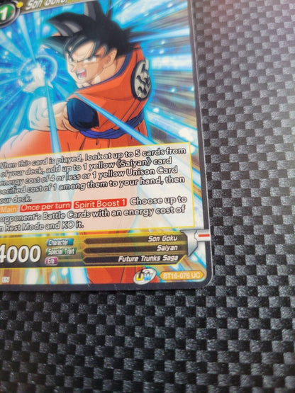 DBS Son Goku, Facing Goku Black BT16-076 UC Regular Card NM 
