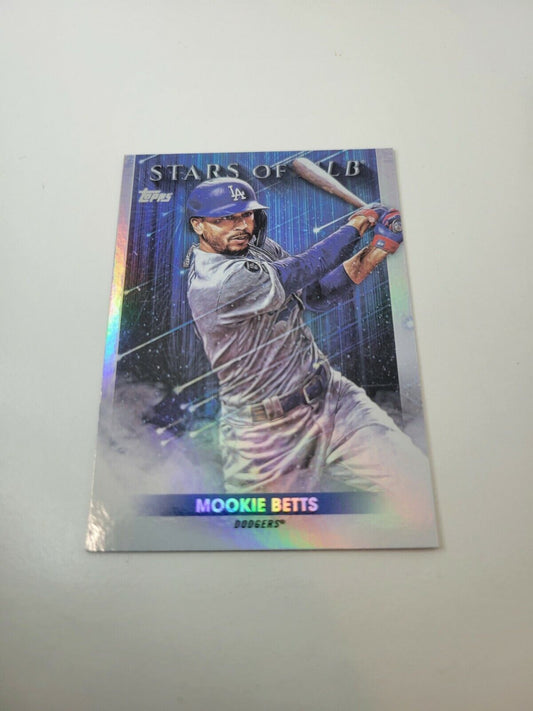 MOOKIE BETTS 2022 TOPPS SERIES 1 STARS OF MLB FOIL #SMLB-9 DODGERS