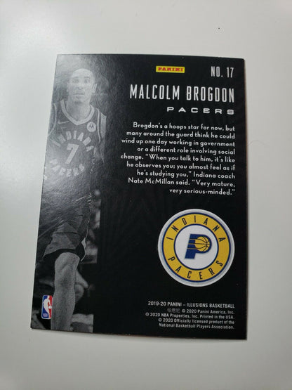 2019-20 Panini Illusions Basketball #17 MALCOLM BROGDON Indiana Pacers Base Card