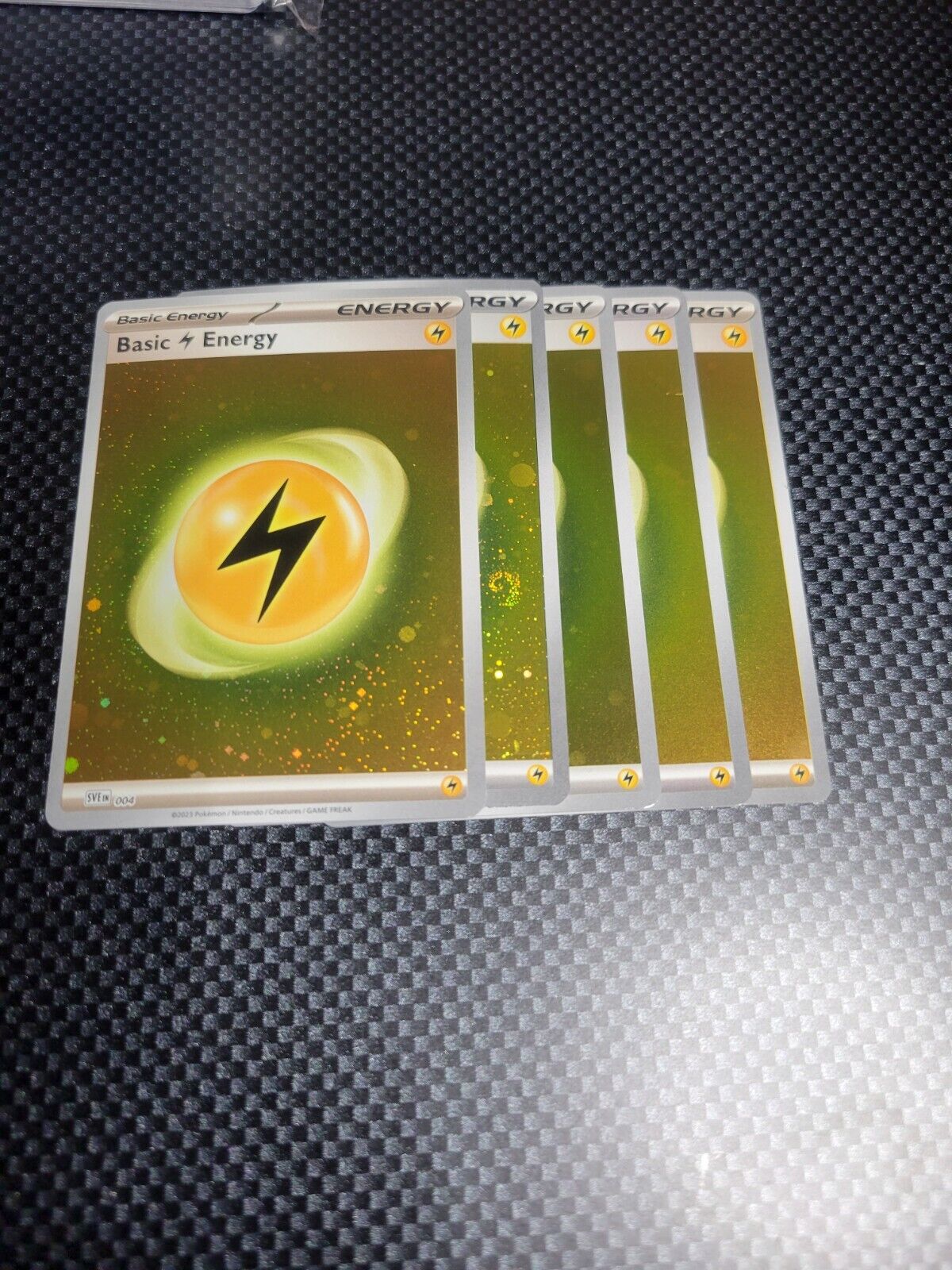 Basic Lightning Energy Galaxy Holo Swirls Scarlet & Violet 151 Pokemon Card 004