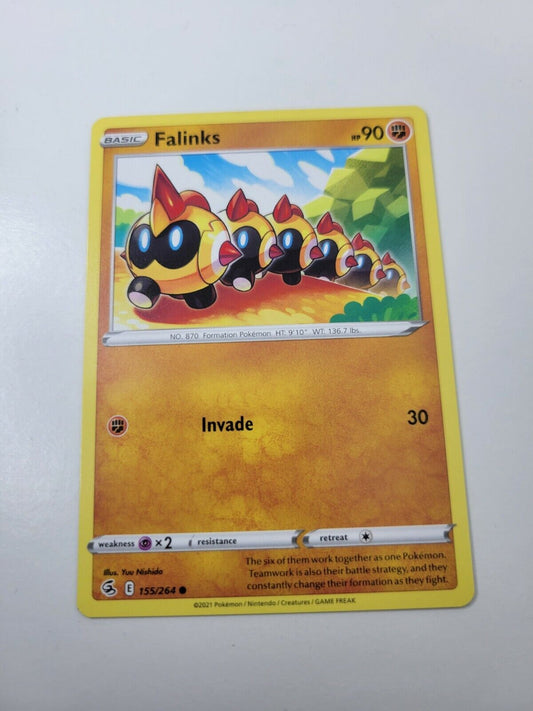 Pokémon TCG Falinks Fusion Strike 155/264 Regular Common Card NM 2021