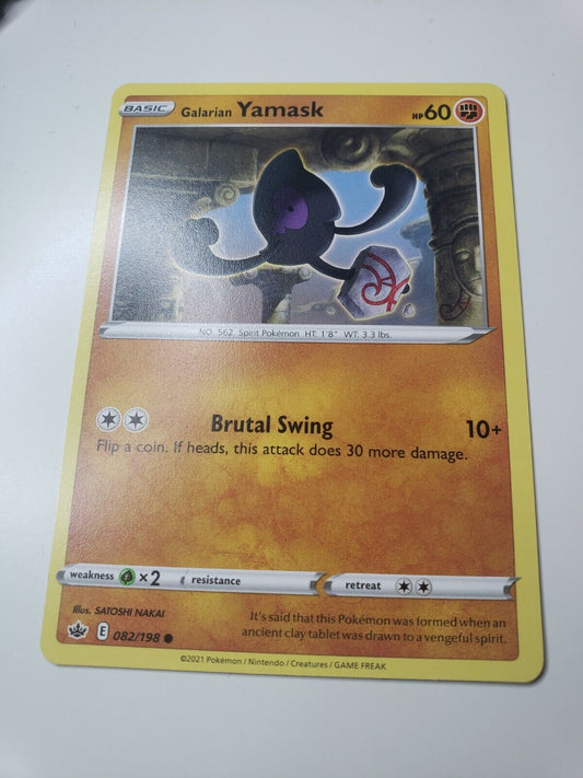 Pokémon TCG Galarian Yamask Chilling Reign 082/198 Regular Common