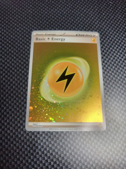 Basic Lightning Energy Galaxy Holo Swirls Scarlet & Violet 151 Pokemon Card 004