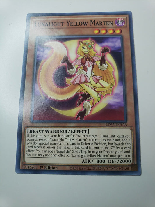 Yu-Gi-Oh! TCG Lunalight Yellow Marten Legendary Duelists LDS2-EN128 2020 NM/M