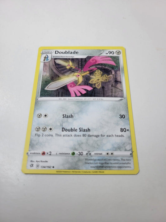Pokémon TCG Doublade Rebel Clash 134/192 Regular Uncommon Card NM 2020