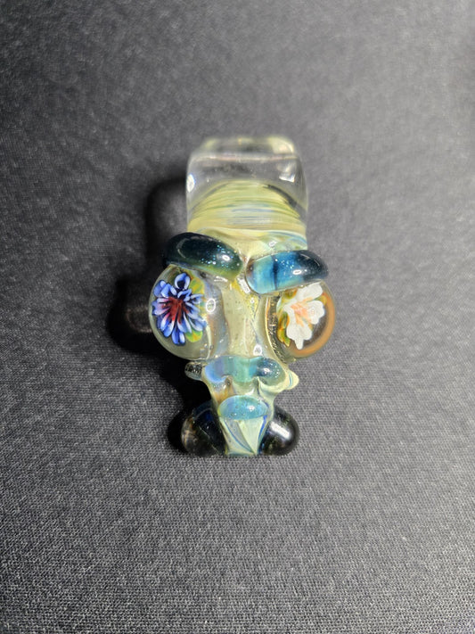 Senoih Glass Alien Pendant Collab W/ Livy Glass Flower Milli 