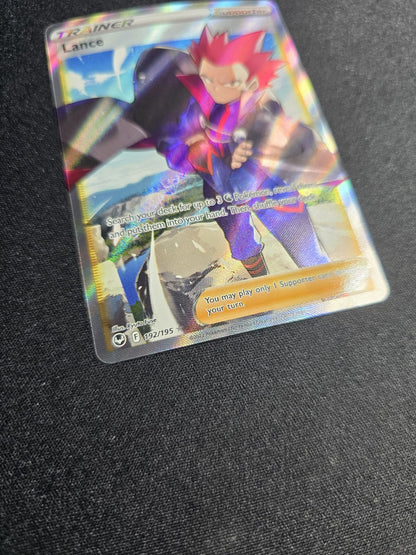 Lance 192/195 Full Art Ultra Rare Trainer Silver Tempest Pokemon Card TCG NM 