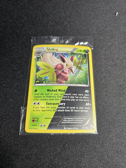 Pokemon TCG Shiftry 11/114 Cosmos Holo Rare Promo Steam Siege NM 2018