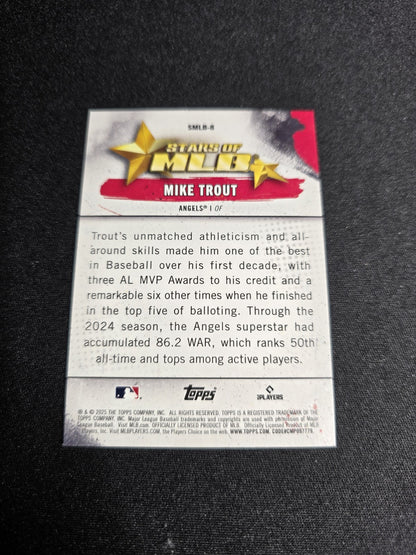 2025 Topps Series 1 Mike Trout Stars Of The MLB SMLB-8 Angels NM