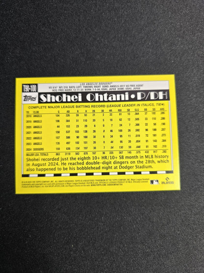 2025 Topps Series 1 Shohei Ohtani 1990 35th Anniversary Insert T90-100 NM LA