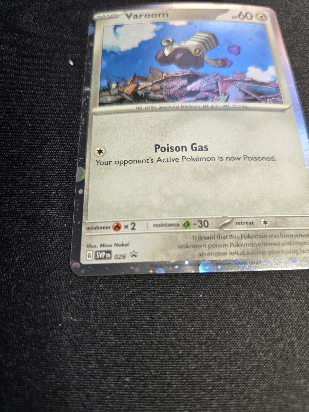 Varoom 026 Holo Promo Pokemon TCG Black Star Promo NM 2023