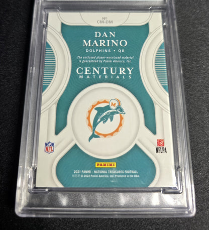 2021 Panini National Treasures Dan Marino Century 23/25 Patch GEM MT 10 Pop 1